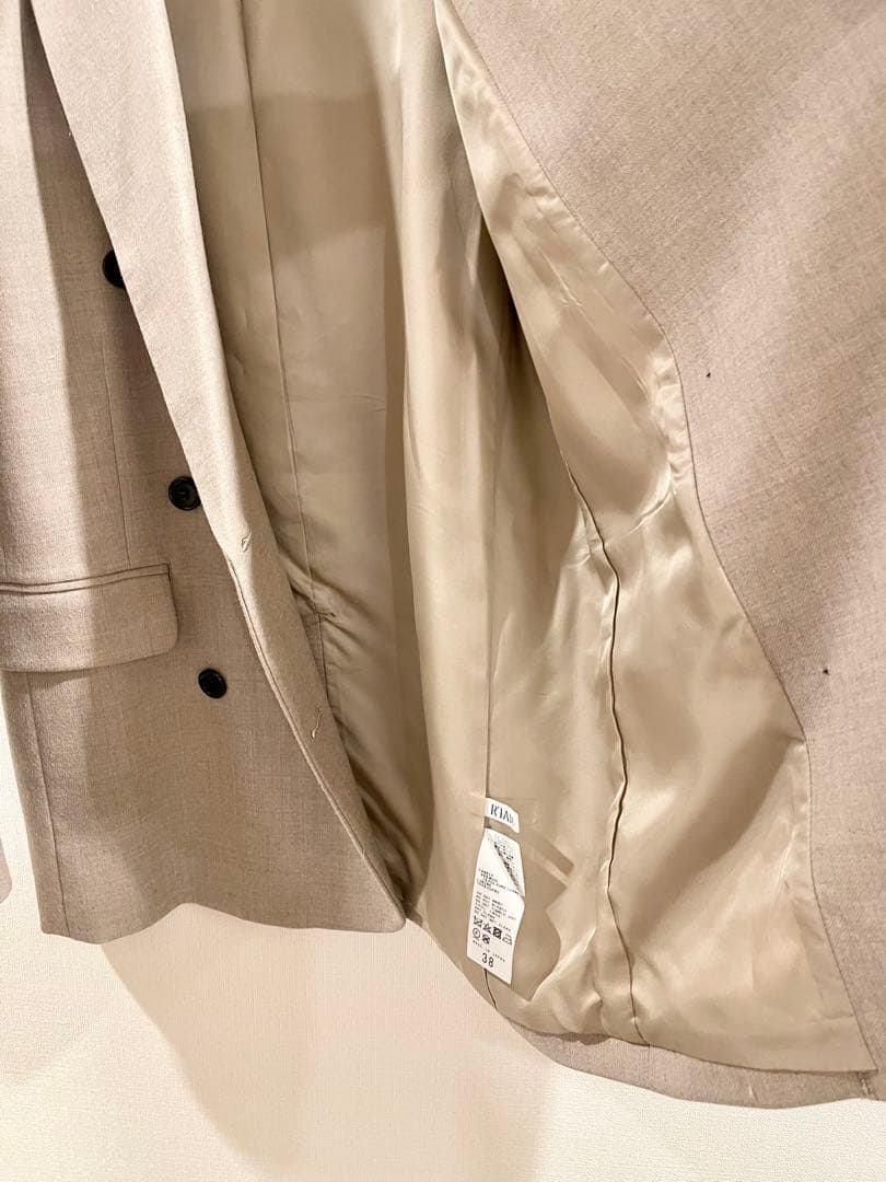 美品R'IAM PLAGE PEA ダブルテーラードジャケット38 Mサイズ