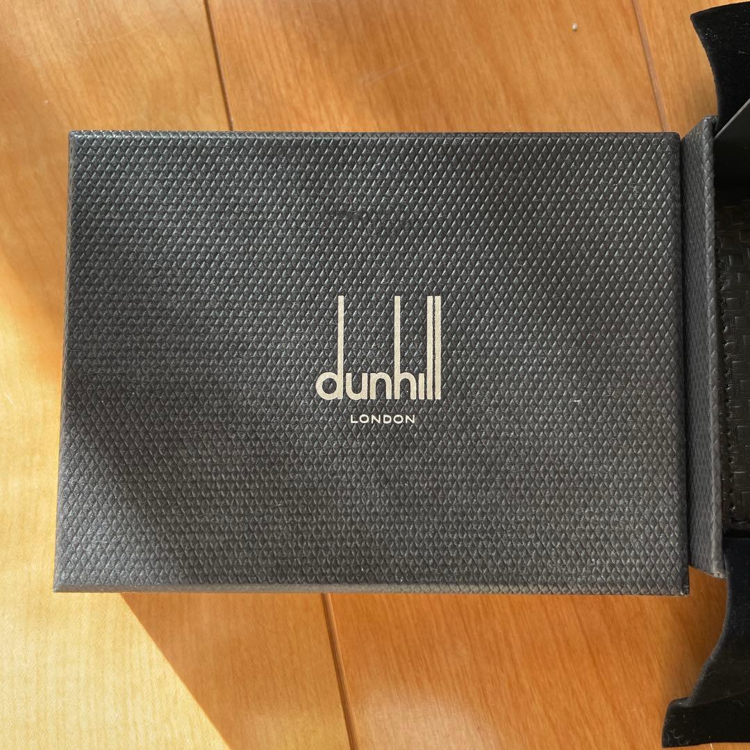 dunhill ブラックレザー 名刺入れ　カードケース