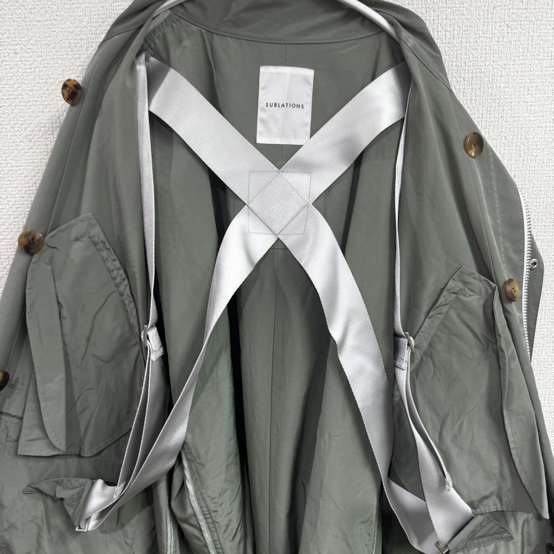 タグ付き SUBLATIONS MICROFIBER TWILL モッズコート