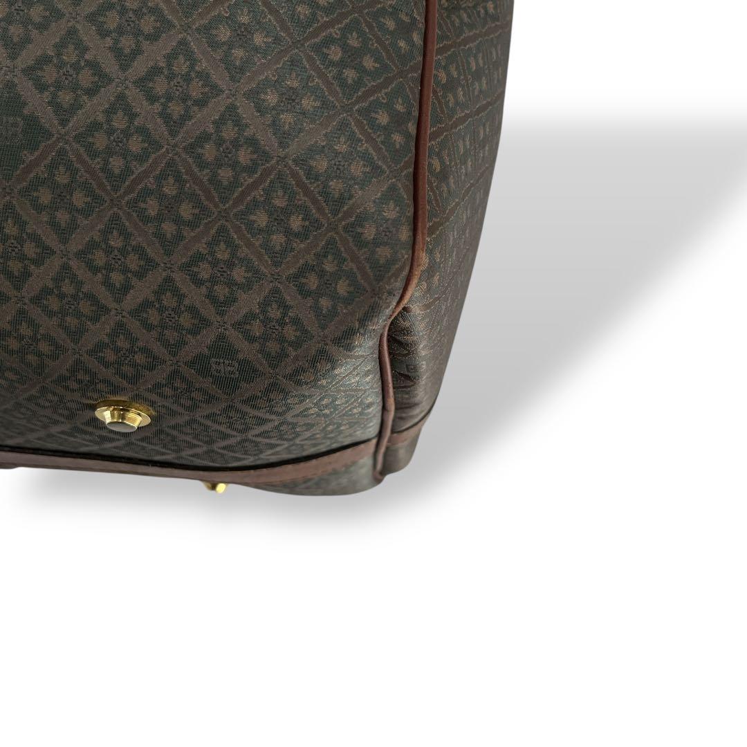 希少　オールド　バレンシアガ　2way ボストンバッグ　ロゴ金具　緑　y2k