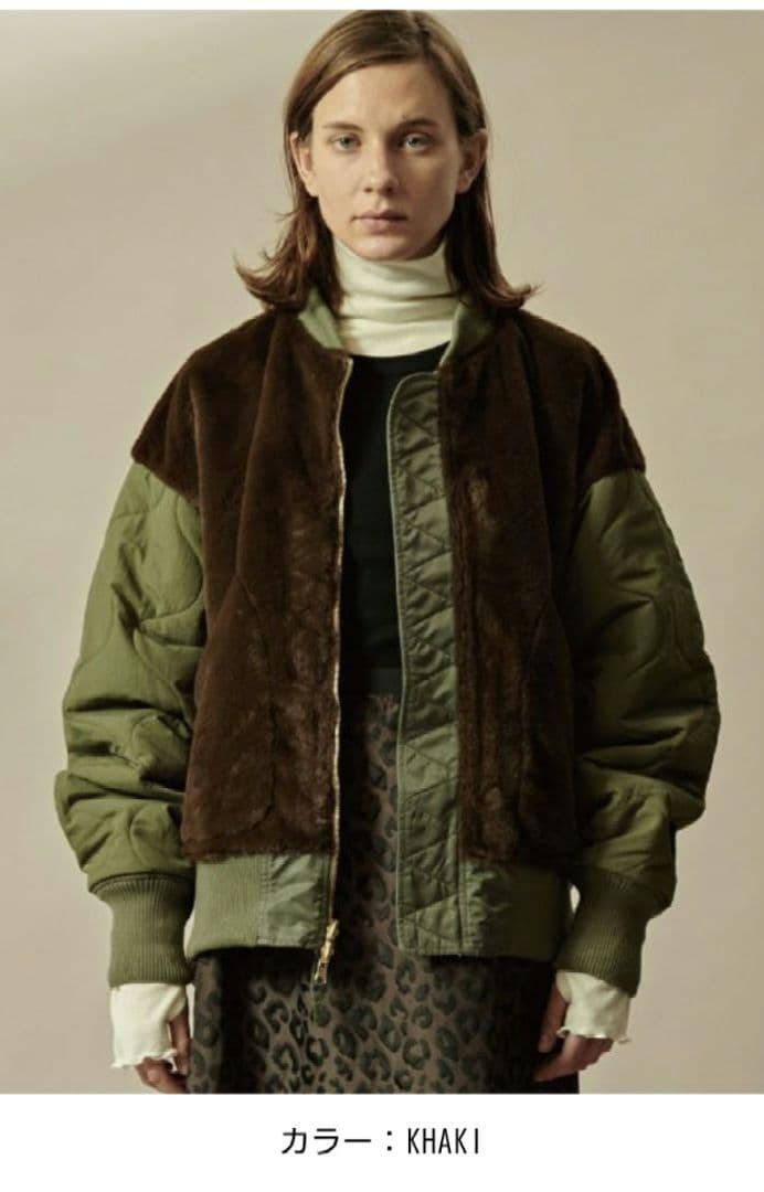 KHA:KI　カーキリバーシブル MA-1