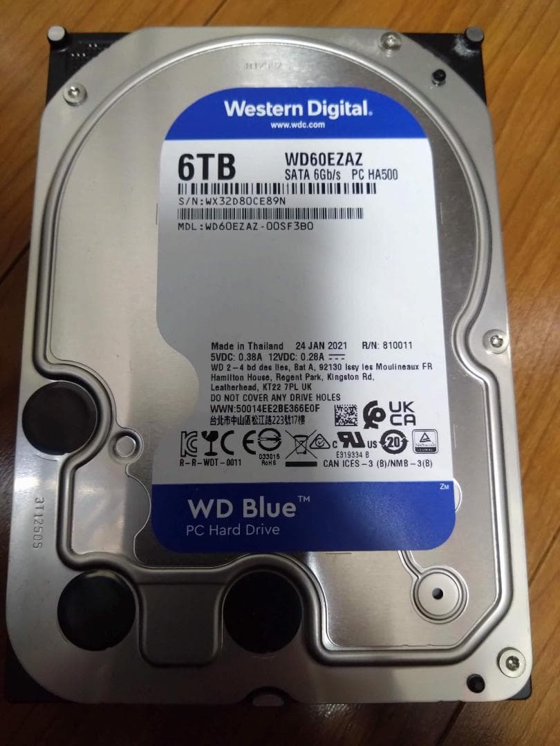 内蔵HDD 6TB