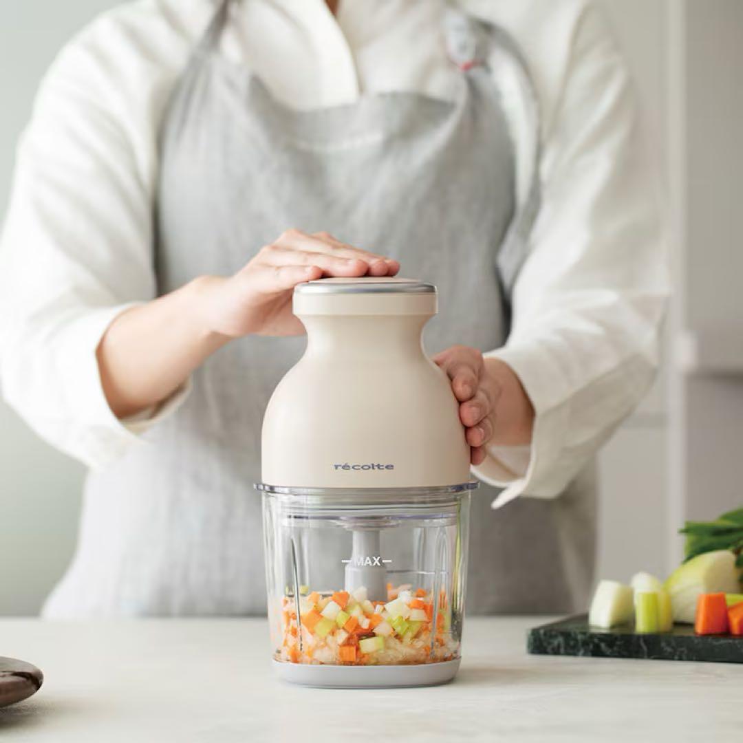 レコルト コードレス フードカッター カプセルカッター ボンヌ RCP-7(W)