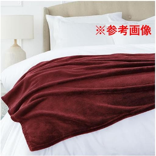 2枚セット 新品 アマゾンベーシック ブランケット 大判 赤 ベルベット調