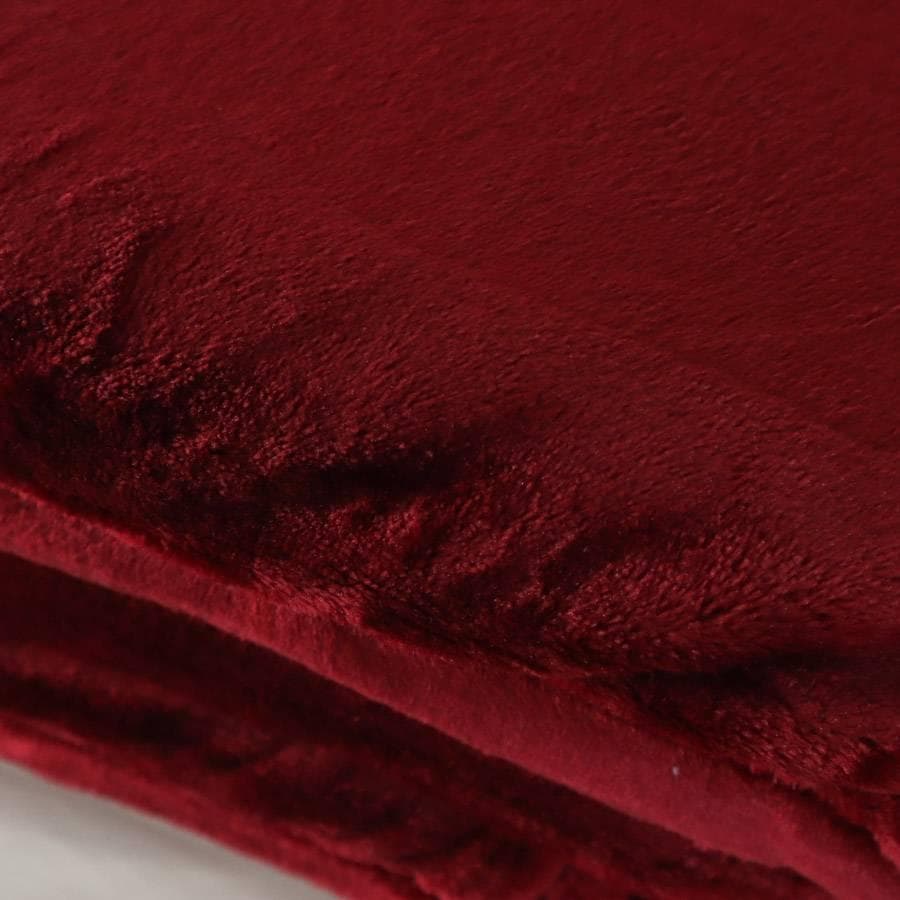 2枚セット 新品 アマゾンベーシック ブランケット 大判 赤 ベルベット調