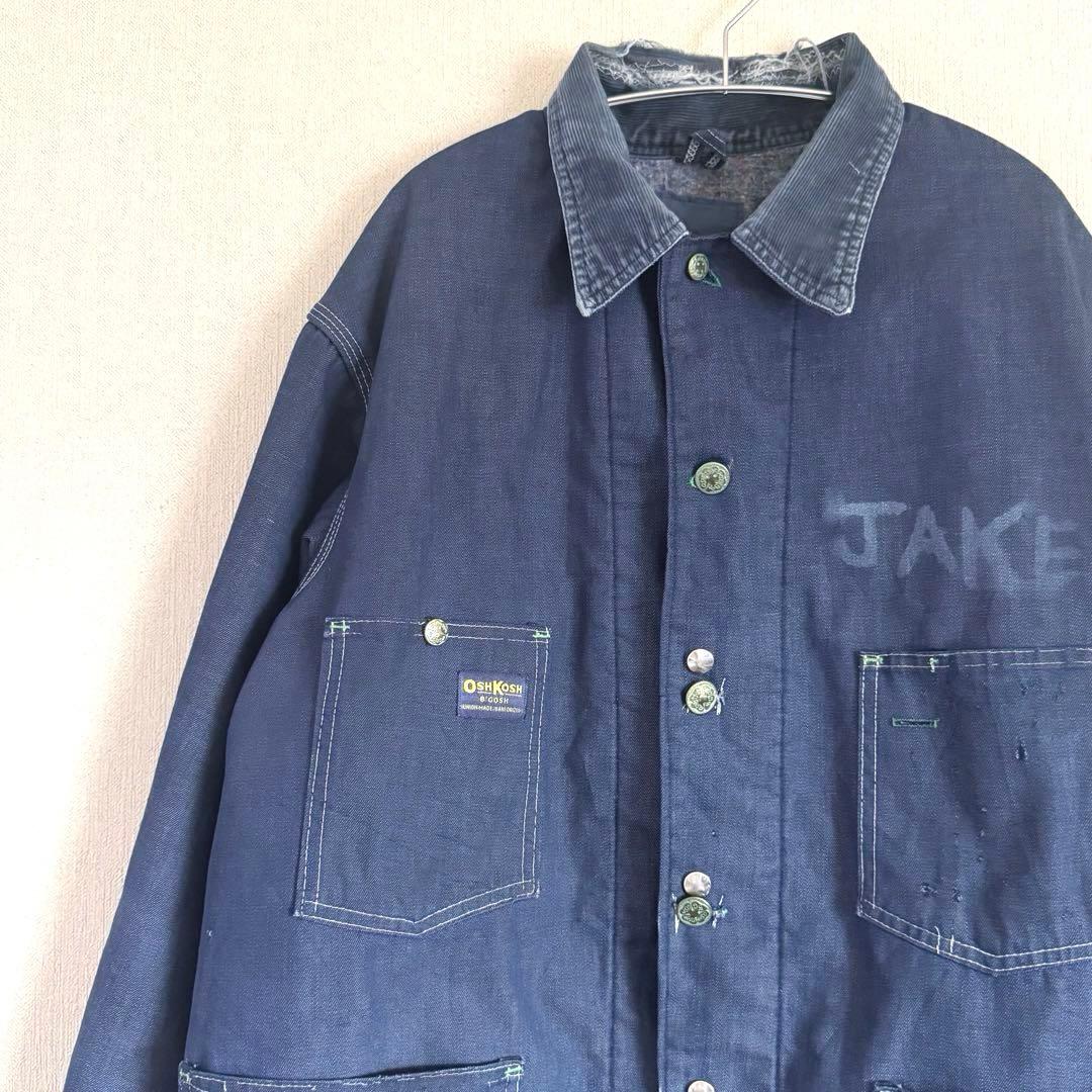 オシュコシュ　デニムチョアコート　60s〜70sビンテージ　着用感XL