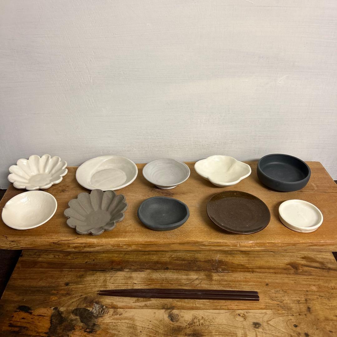 sckcrew　新品　陶器　陶芸作家　豆皿10個a