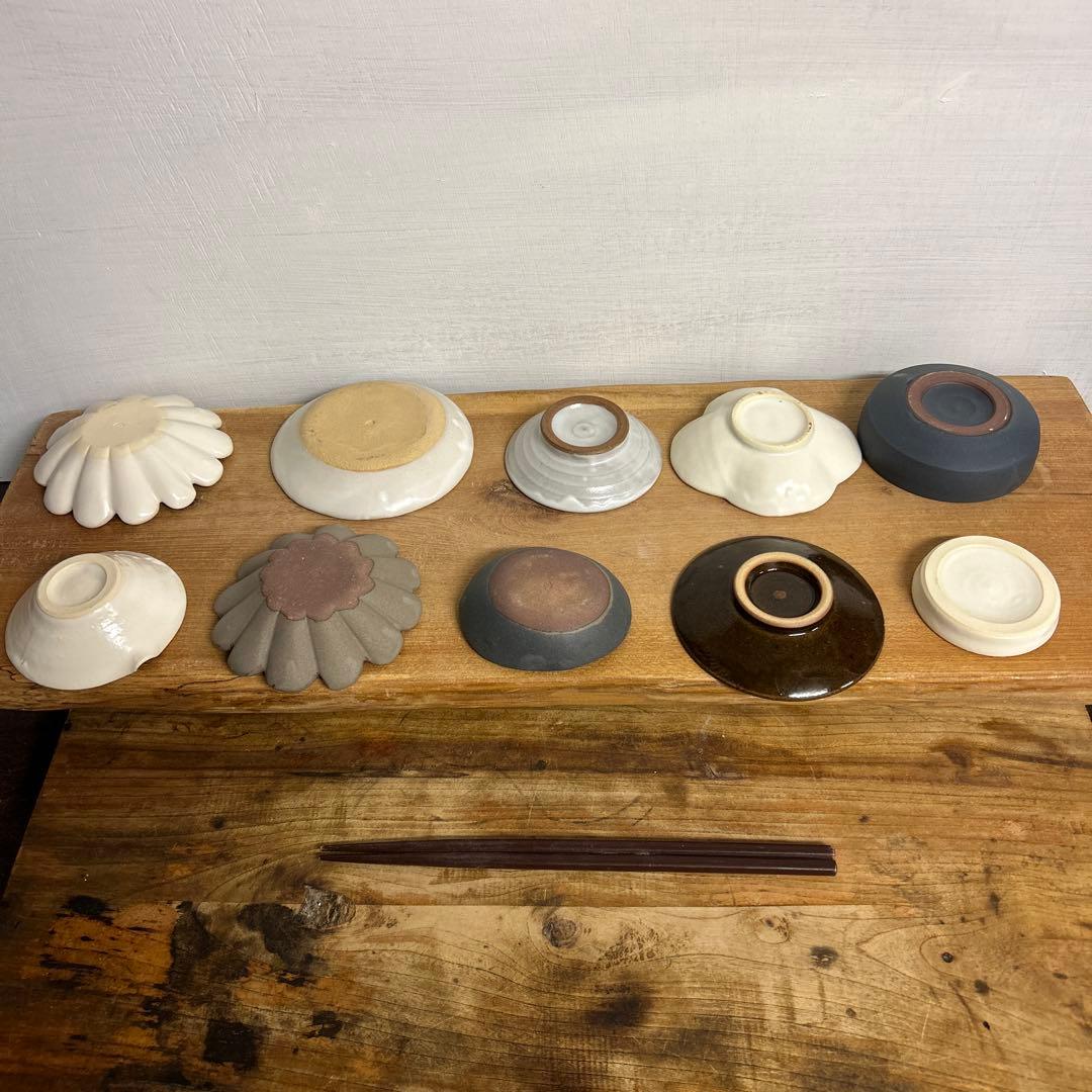 sckcrew　新品　陶器　陶芸作家　豆皿10個a