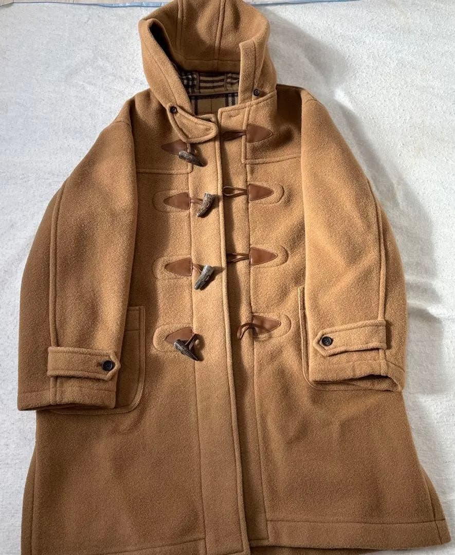 Van ウール ベージュ ダッフルコート フード付き