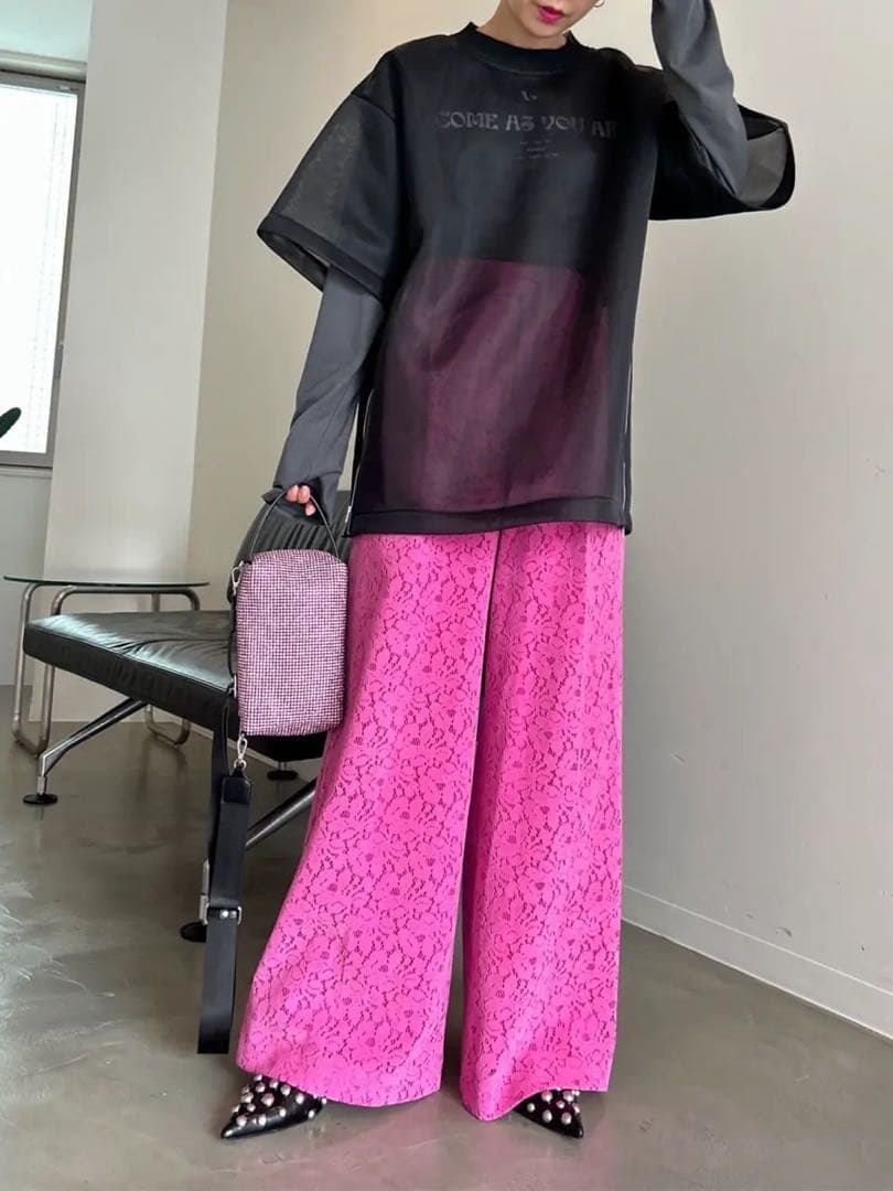 【新品】MAISON SPECIAL メゾンスペシャル フロッキーレースパンツ