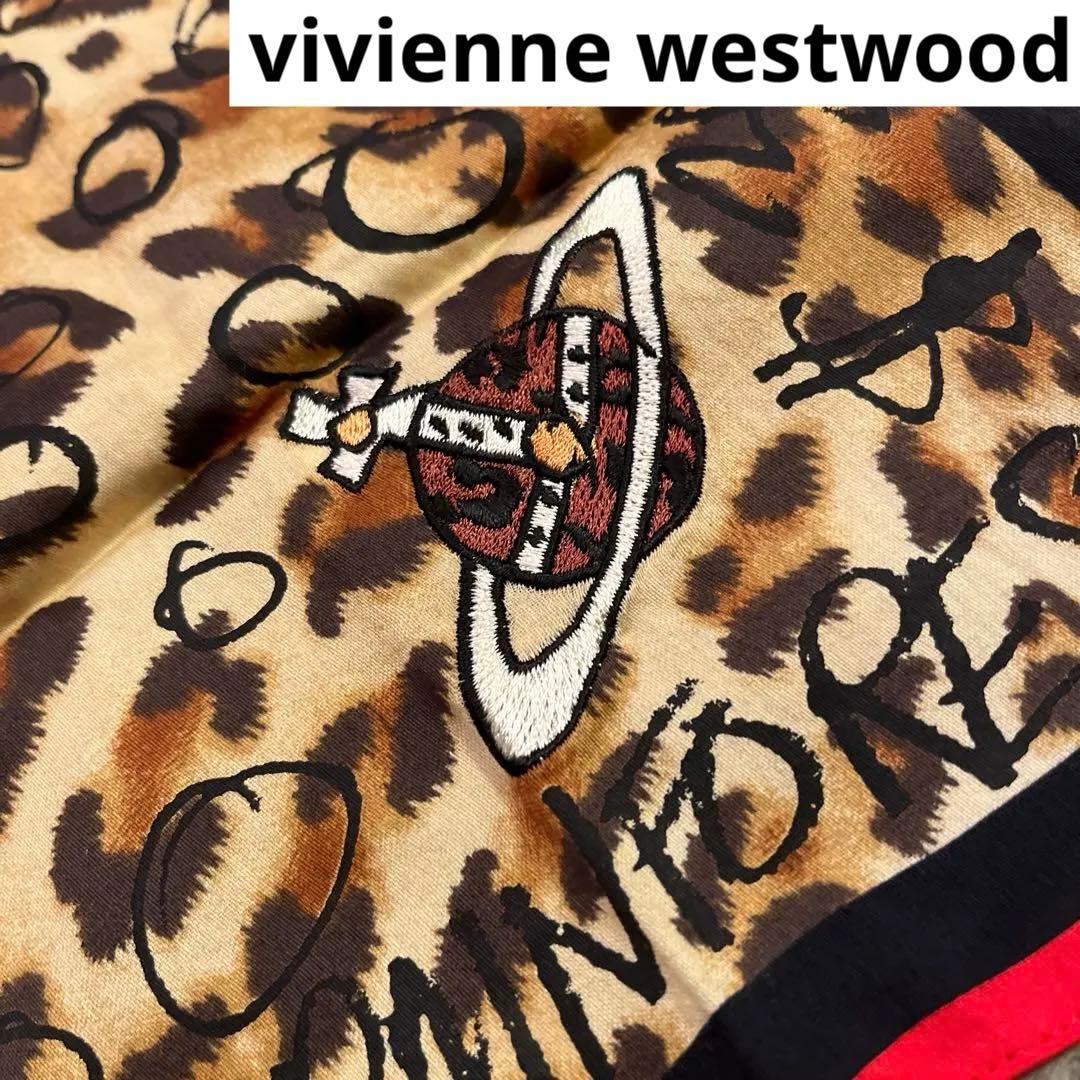 新品未使用　レア　ヴィヴィアン　vivienne rock ハンカチ　ヒョウ柄