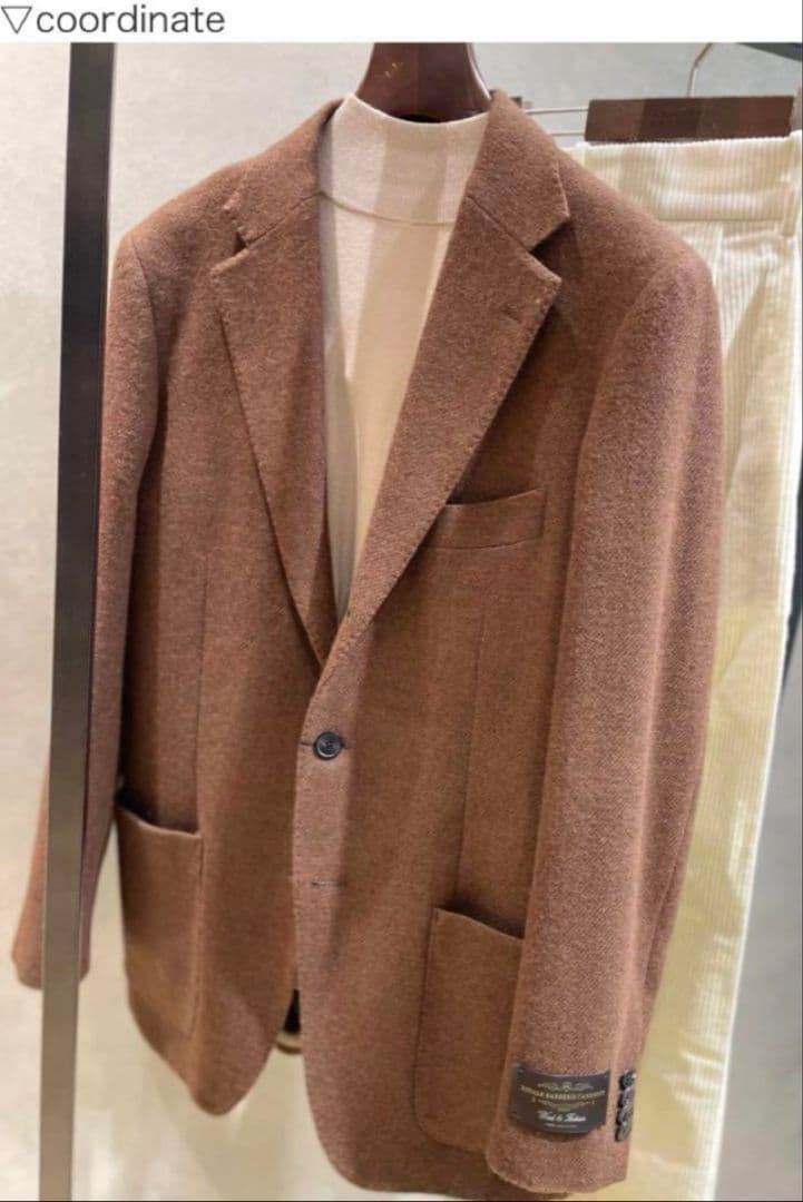 universal language テーラードジャケット ブラウン