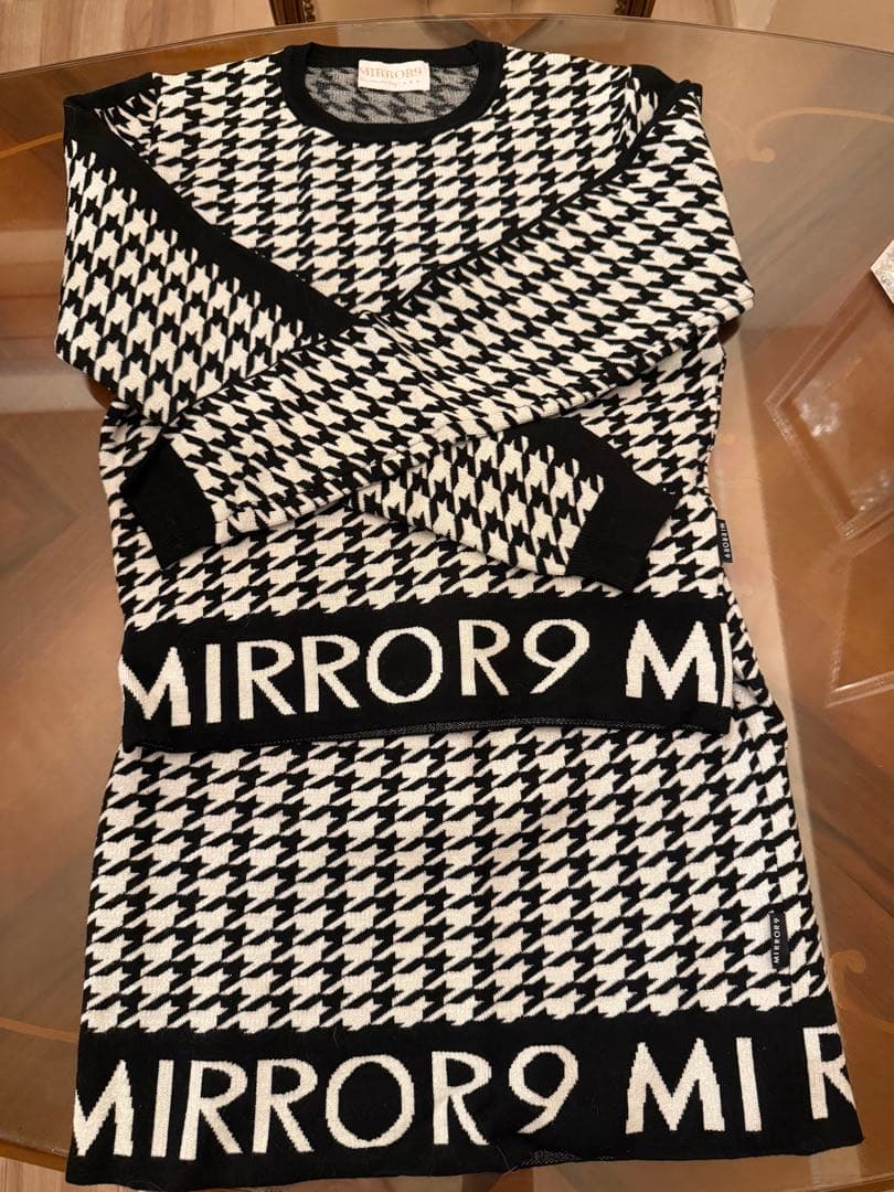 MIRROR9 千鳥格子 セットアップ Sサイズ