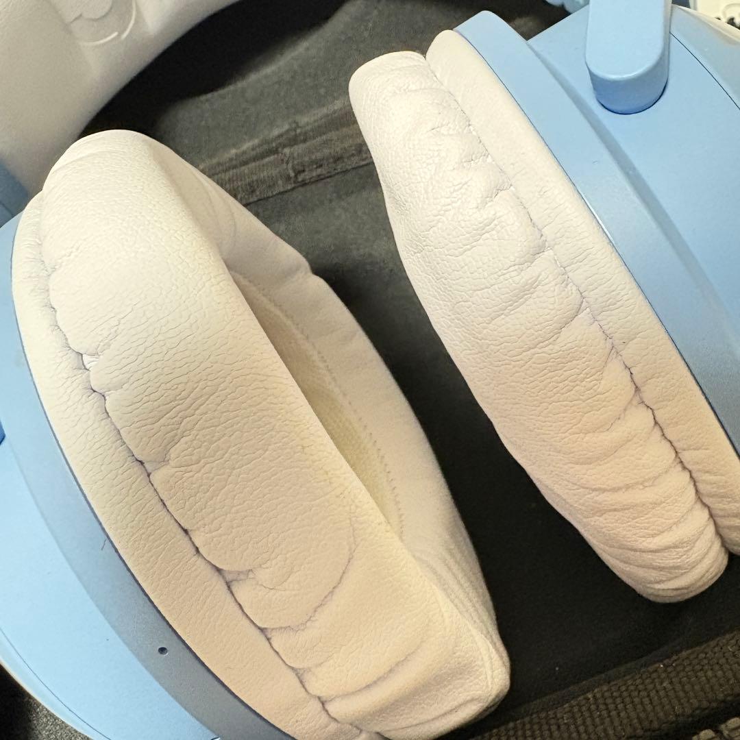 【極美品 YOWU】猫耳ヘッドホン ワイヤレス 第3世代 LED 水色 マイク