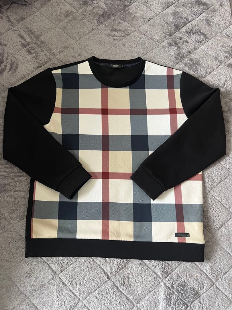 BLACK LABEL CRESTERIDGE チェック柄トレーナー　スウェット