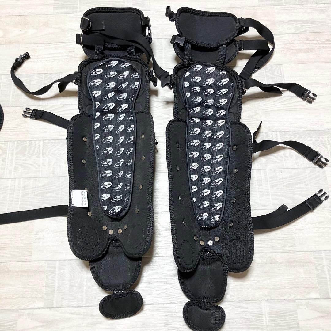 美品　2点セット　キャッチャー　防具　プロテクター　レガース　一般　大人用　軟式