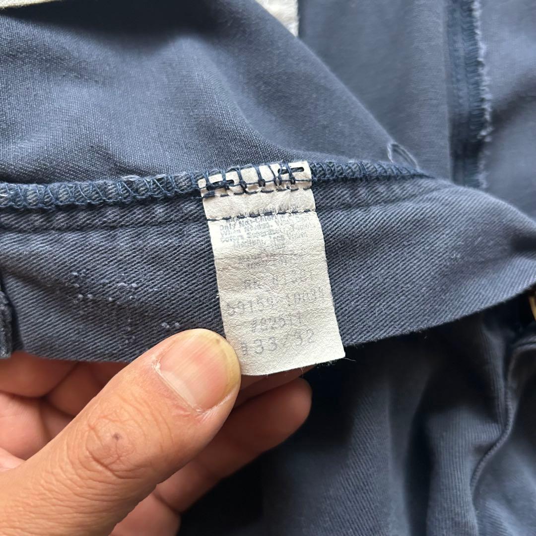 -90s ポロバイラルフローレン ポロチノ USA製 ネイビー 実寸32×31