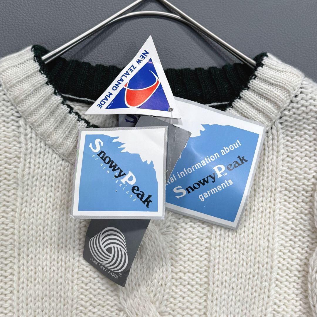 【タグ付き 美品✨】スノーピーク ニット ケーブル ノルディック柄 リブ