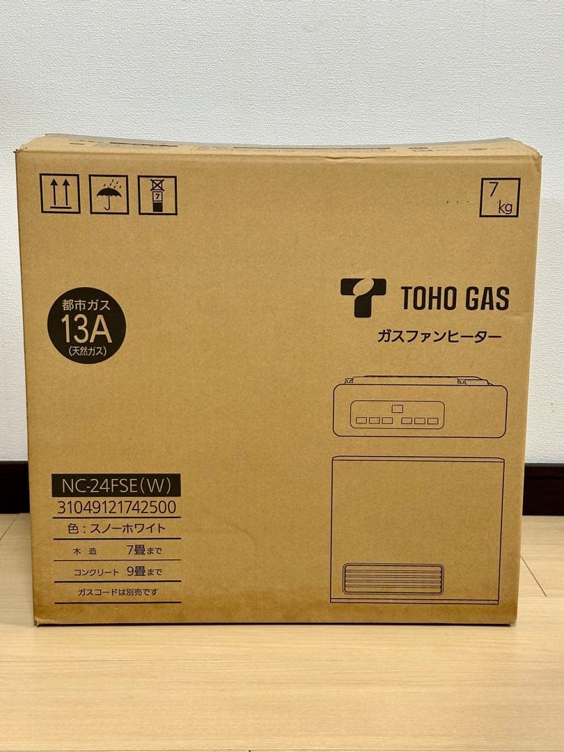 TOHO GAS ガスファンヒーター NC-24FSE(W)