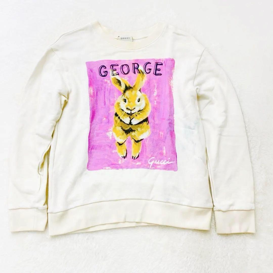 グッチ　トレーナー　スウェット　長袖　コットン　アニマル　うさぎ　レディース　M