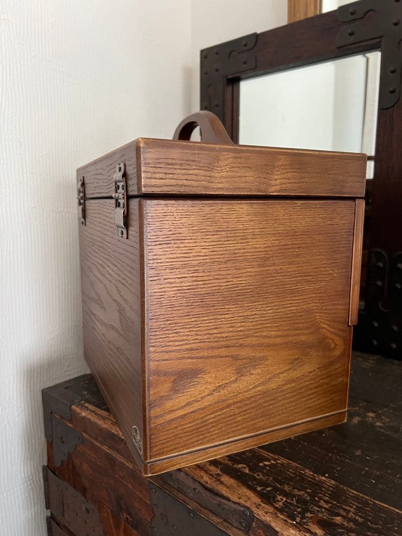 ナチュメイプル　メイクボックス　木製　和モダン　レトロ