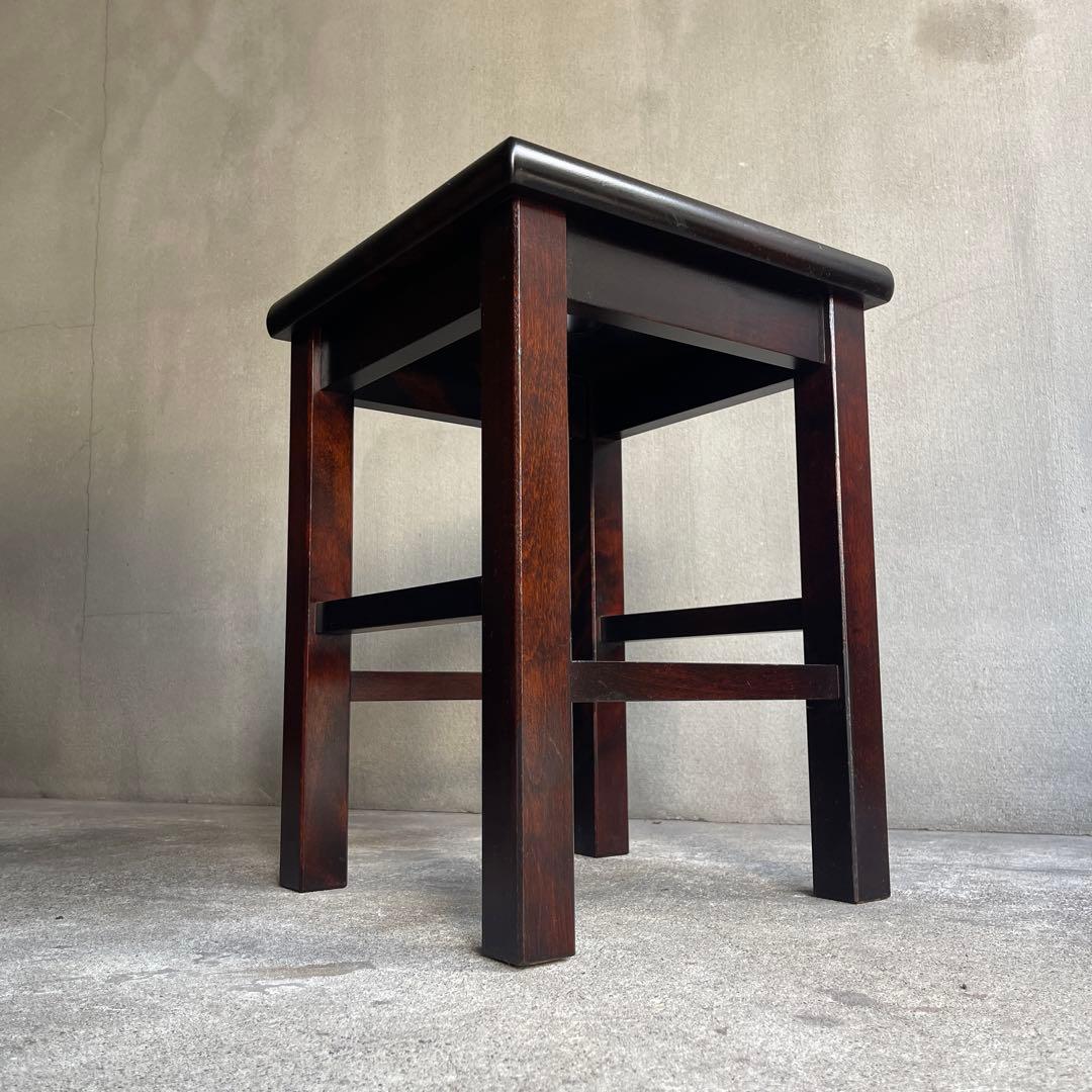 北海道民芸家具　樺材スツール　オールドヴィンテージ