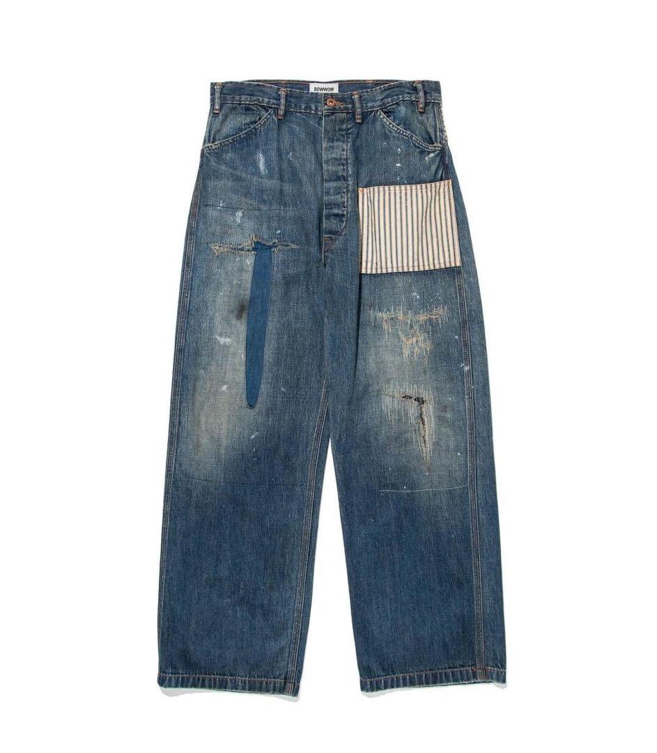 パンツ BOWWOW LAPD PRISONER DENIM PANTS AGED L