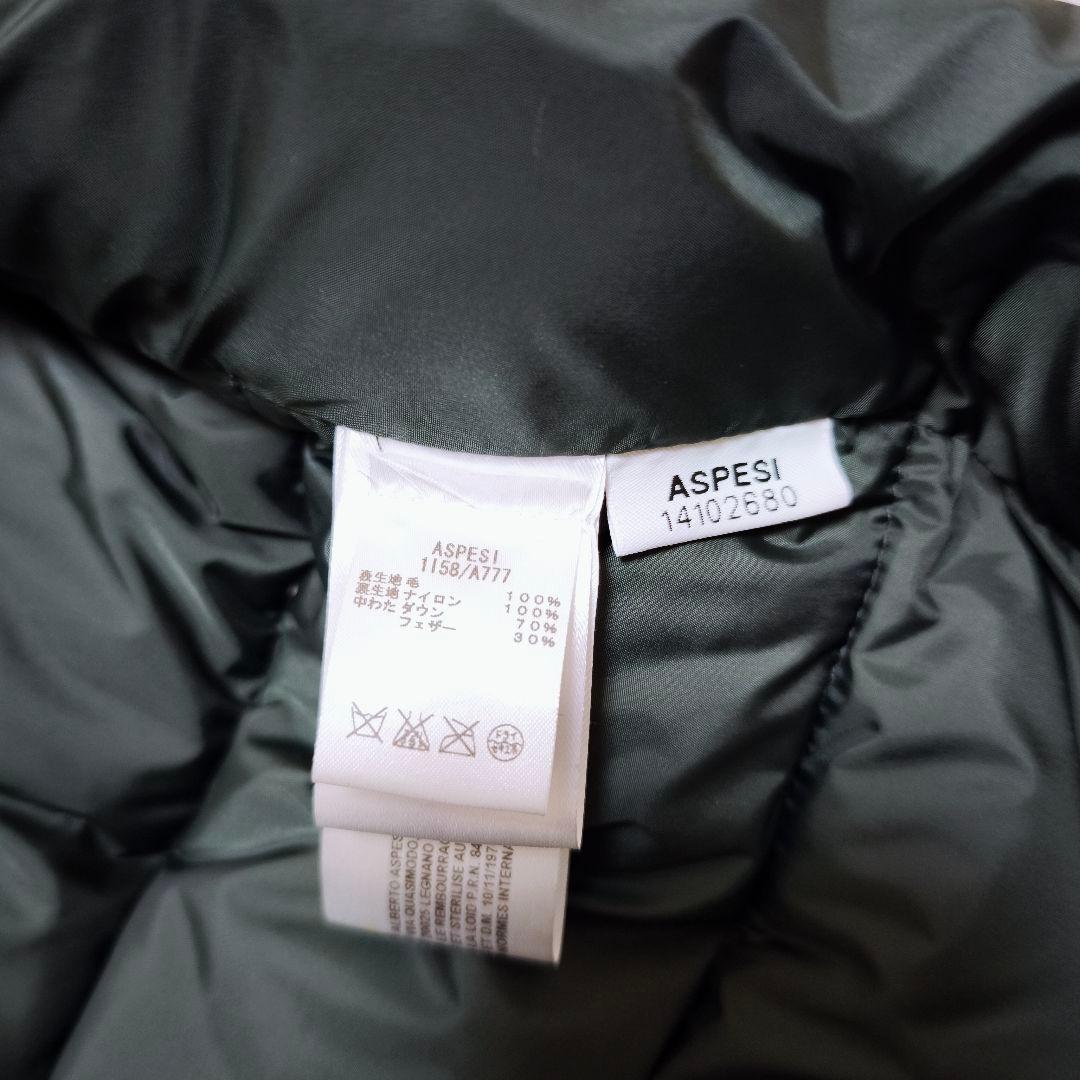 【美品】ASPESI × Harris tweed チェック柄 ダウンベスト M