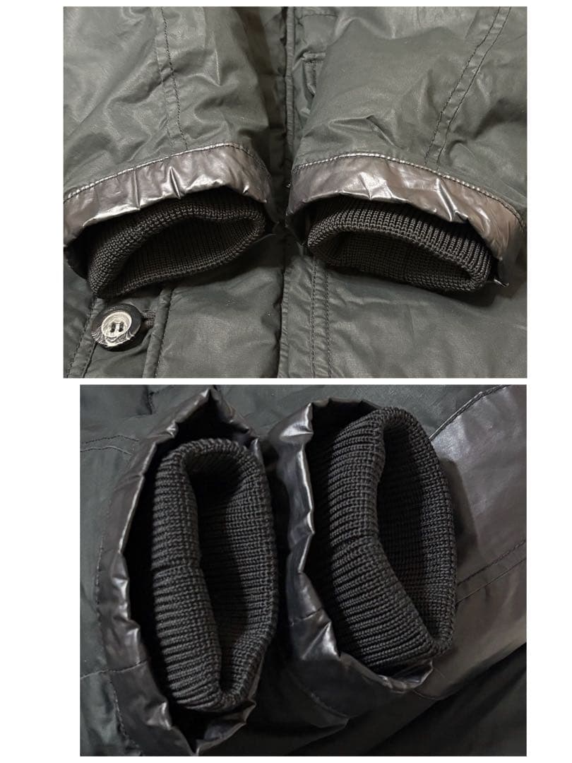 DIESEL ダウンコート　ジャケット　ブラック　エルボパッチ　L