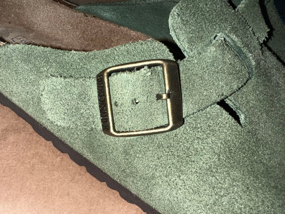 靴 BIRKENSTOCK BOSTON OLIVE GREEN 40 26cm