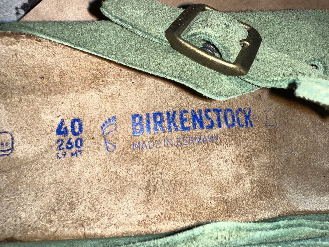 靴 BIRKENSTOCK BOSTON OLIVE GREEN 40 26cm