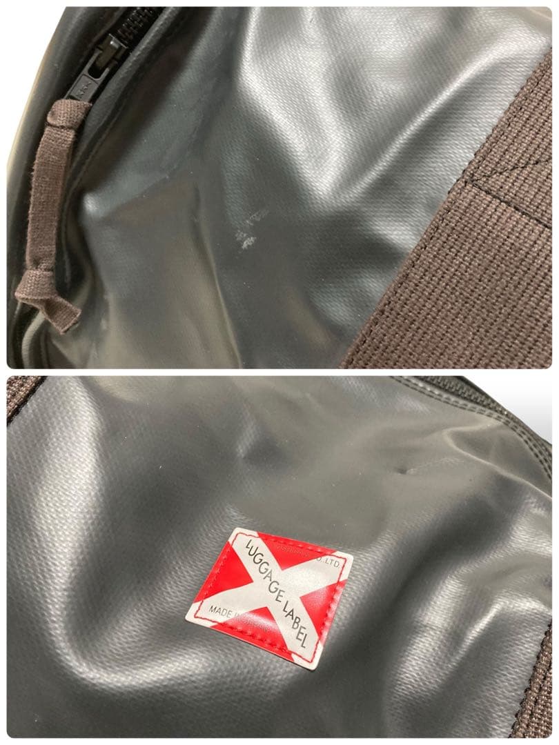 【美品】ラゲッジレーベル　2way ボストンバッグ　トラベル　黒　斜め掛け大容量