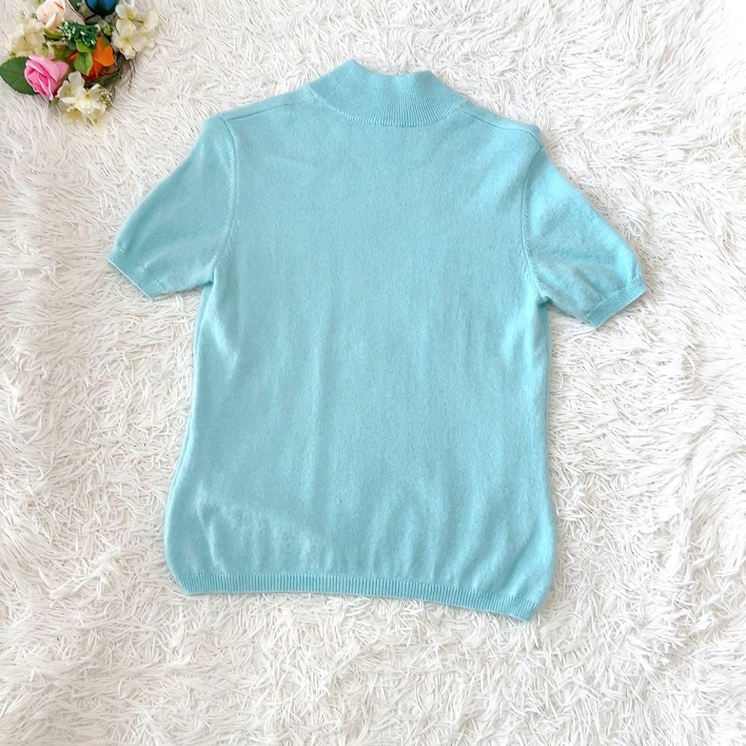 極美品✨クレージュ アンサンブル カーディガン ニット カシミヤ 水色 M