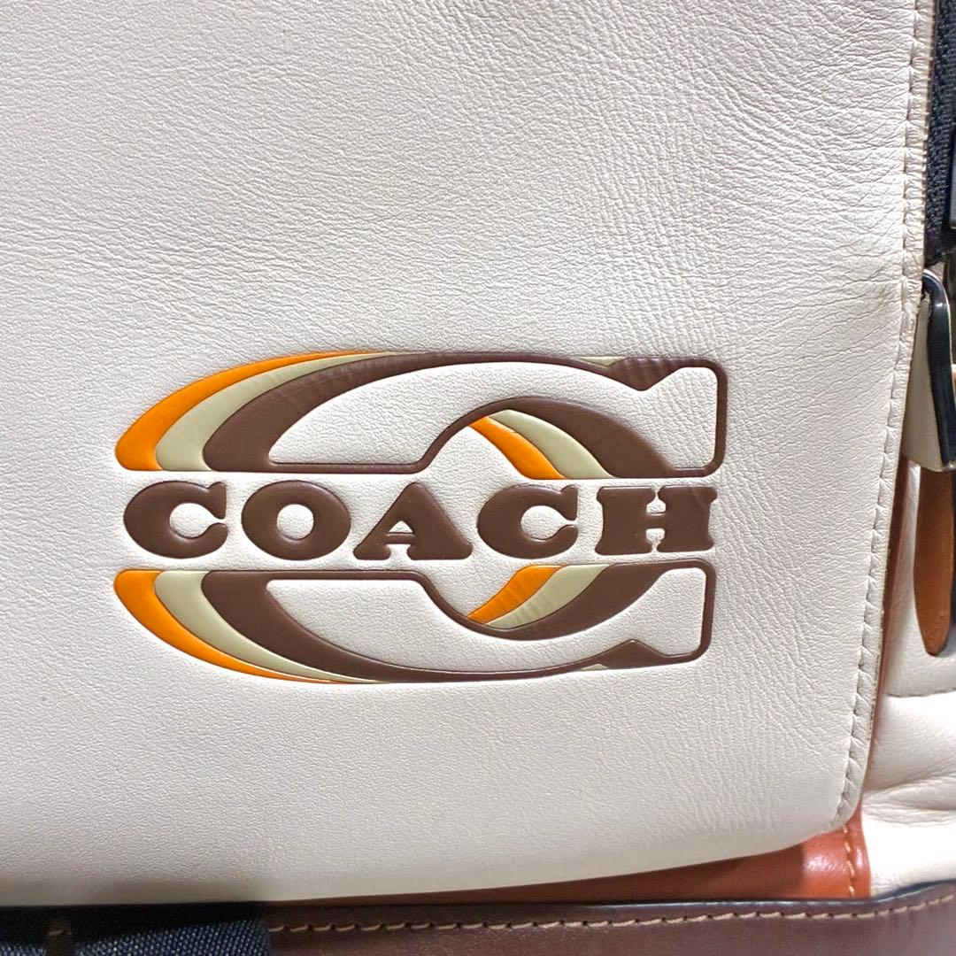 COACH バックパック リュック マルチカラー ブラウン クリーム ロゴ