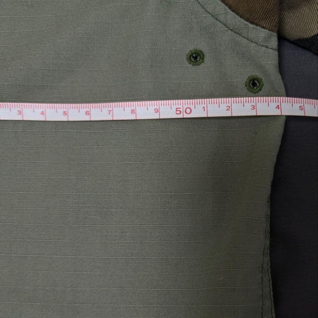 【希少】BAL バル 刺繍 ミリタリーシャツ リップストップ カモフラ 切替 L