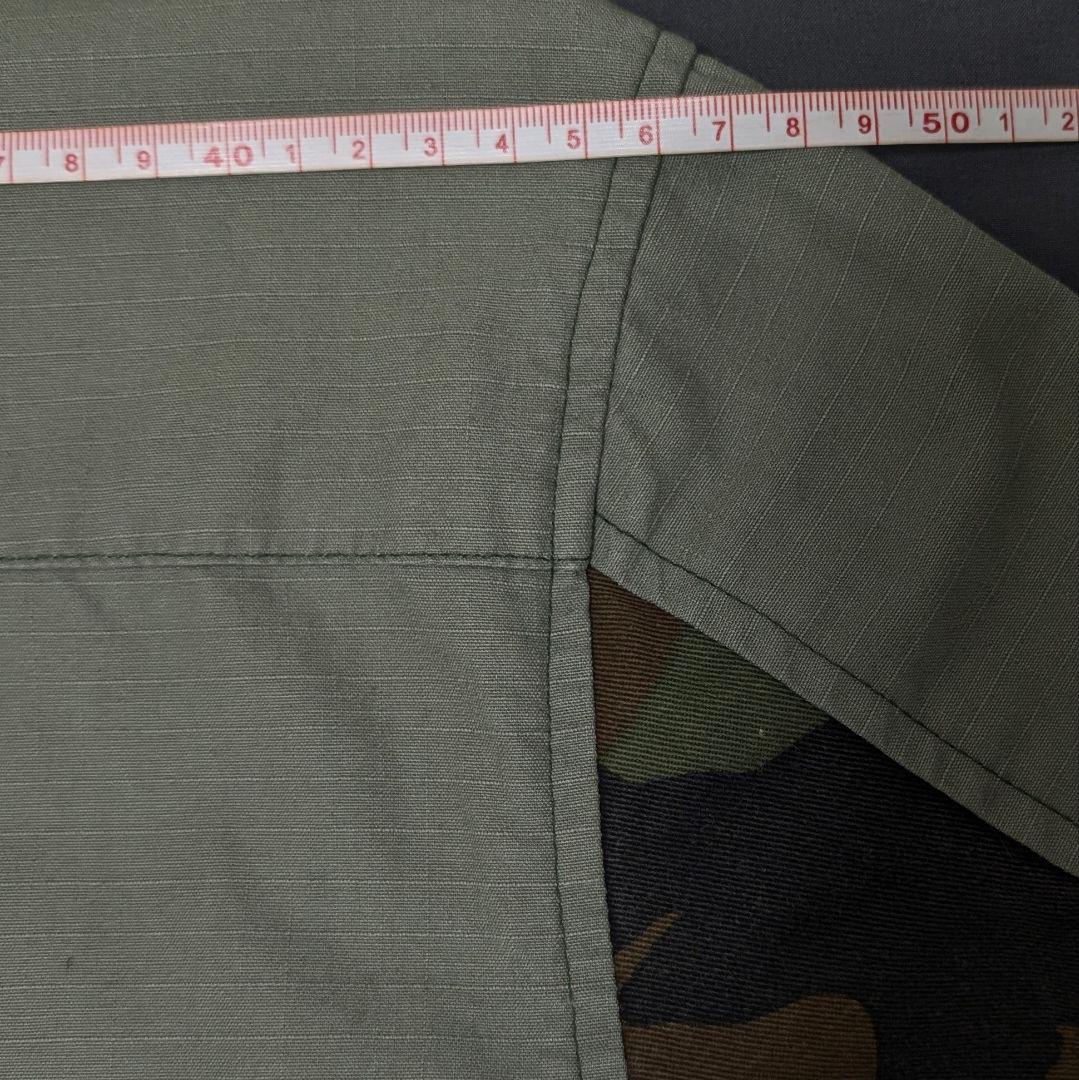 【希少】BAL バル 刺繍 ミリタリーシャツ リップストップ カモフラ 切替 L