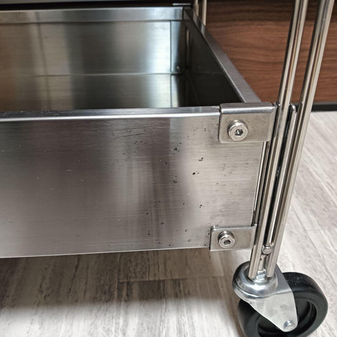 無印良品　ステンレス　ユニットシェルフワゴン　セット