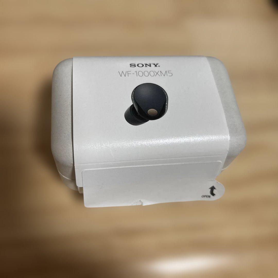 【極美品】SONY WF-1000XM5 ブラック　3年保証&ラバーケース付き