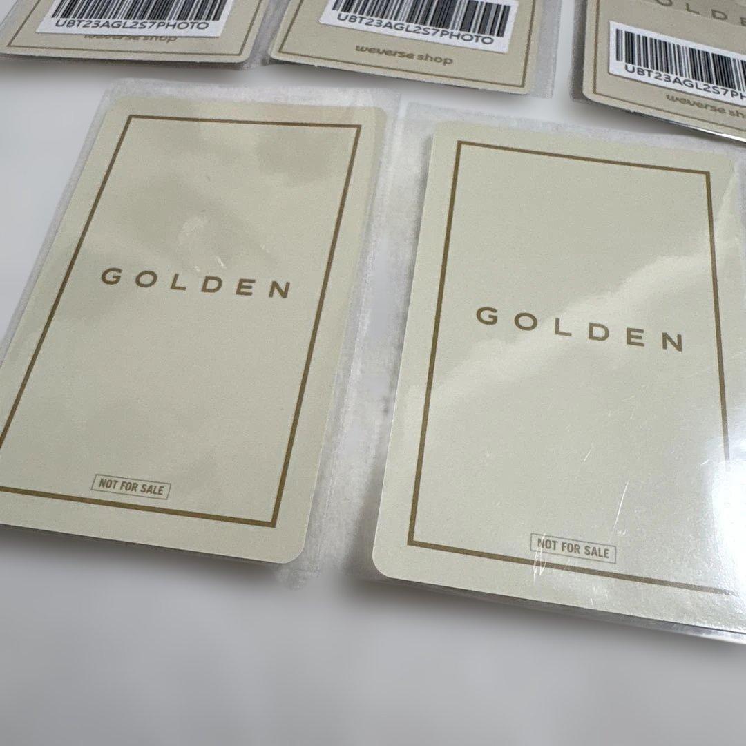 BTSジョングク⭐︎グク　golden 公式トレカ　５枚セット