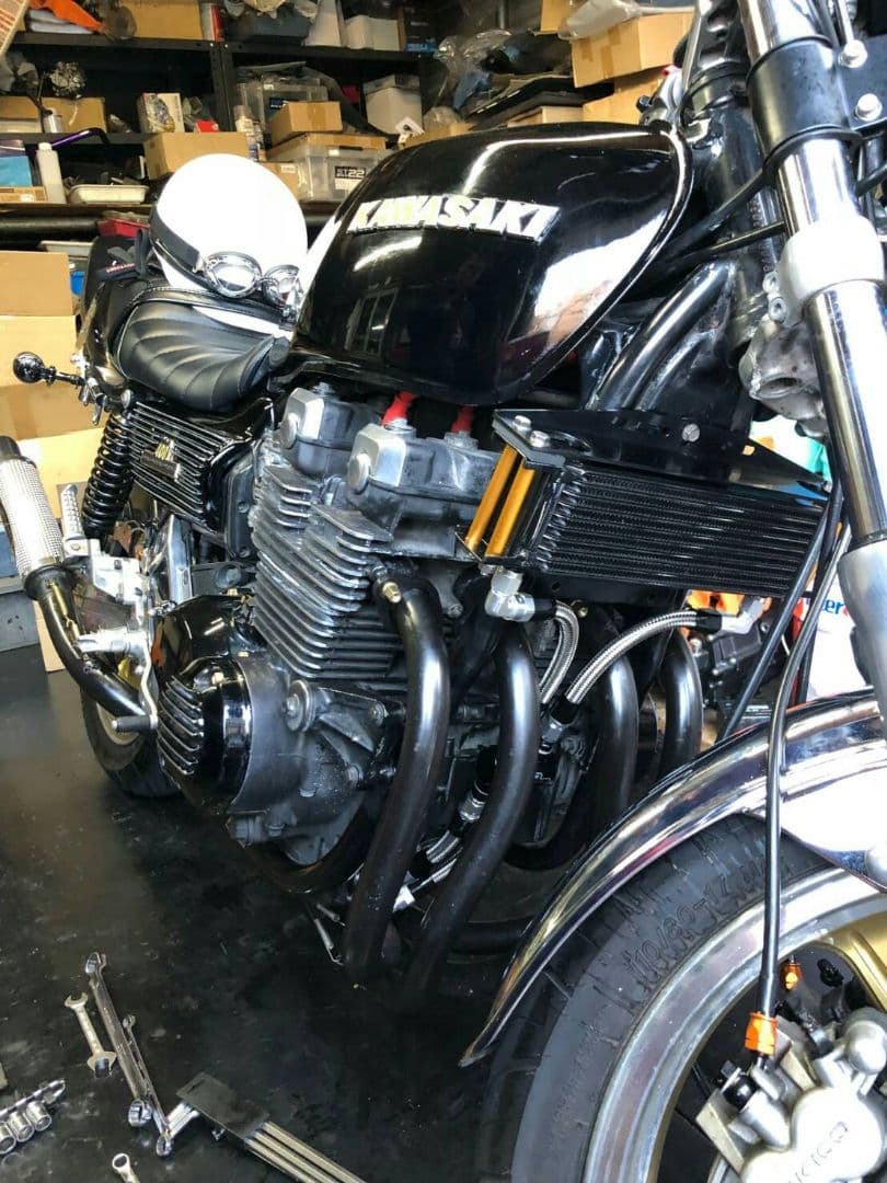 超激安10万1111円♪ゼファー用アールズ製オイルクーラー(サーモ付き)