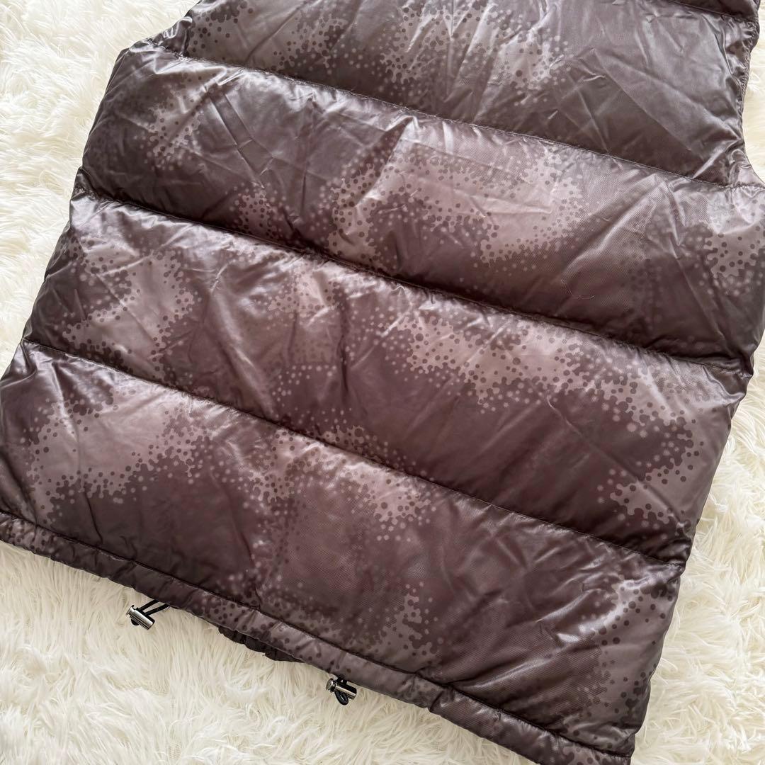 【マークアンドロナ】ダウンベスト　フード　茶色　Mサイズ　スカル