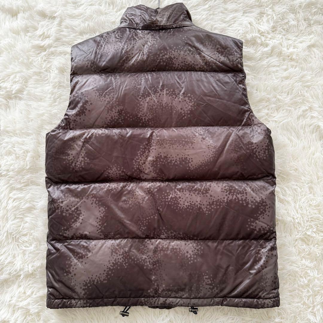 【マークアンドロナ】ダウンベスト　フード　茶色　Mサイズ　スカル