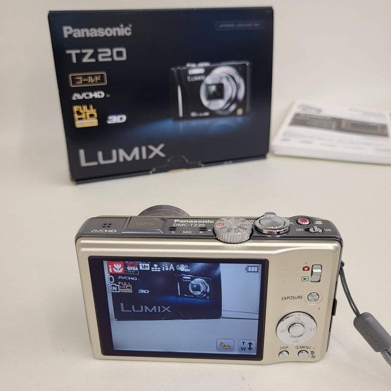 【美品】パナソニック Panasonic LUMIX DMC-TZ20 ゴールド