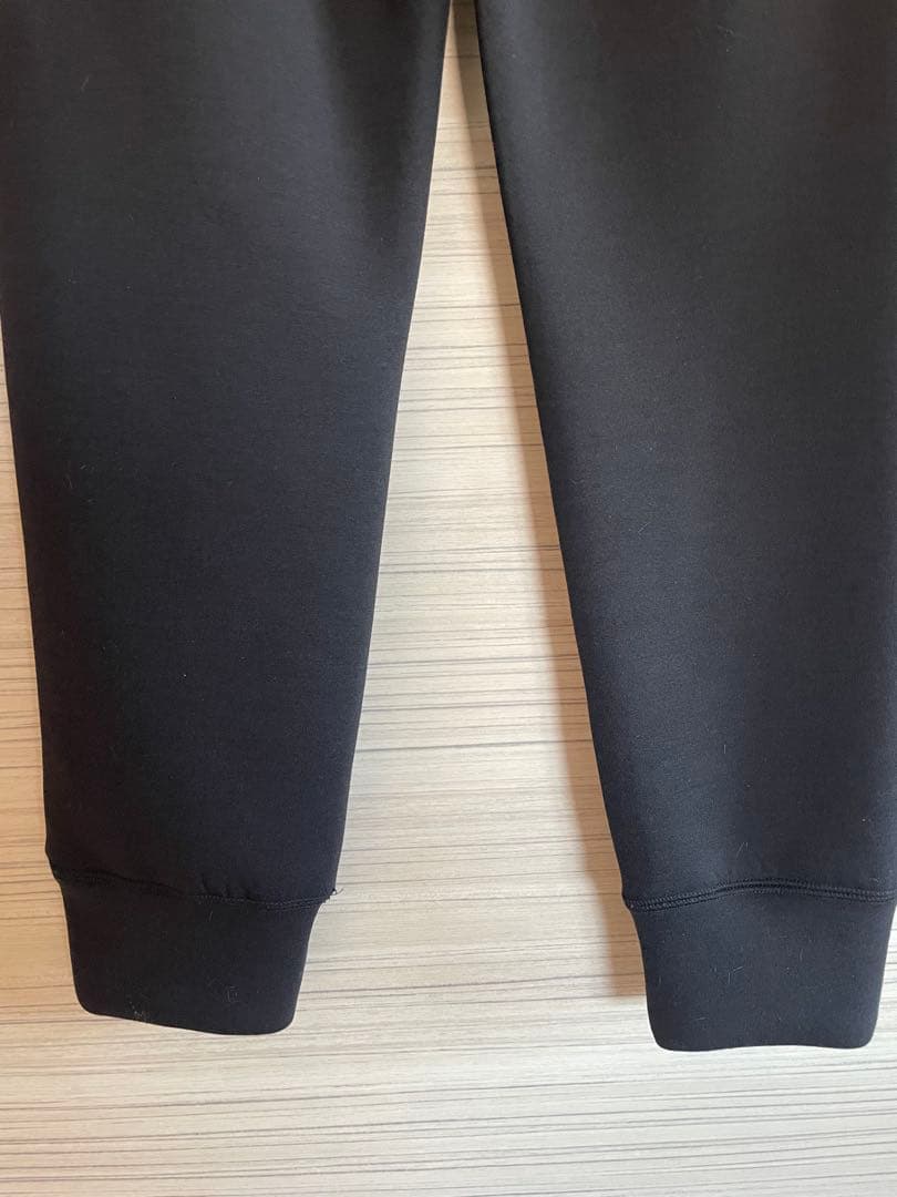 JENNE 日本製ストレッチ細見えパンツ　ブラック　S