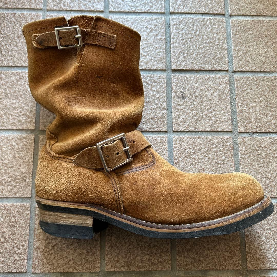 廃盤レッドウイング8178ブラウン スエード エンジニアブーツ 9ハーフ