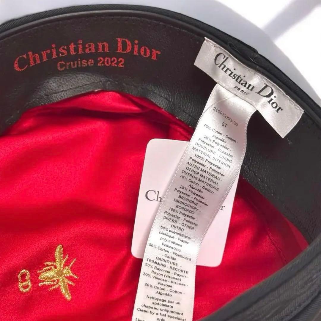 【極美品】クリスチャンディオール ブラックキャスケット サイズ57
