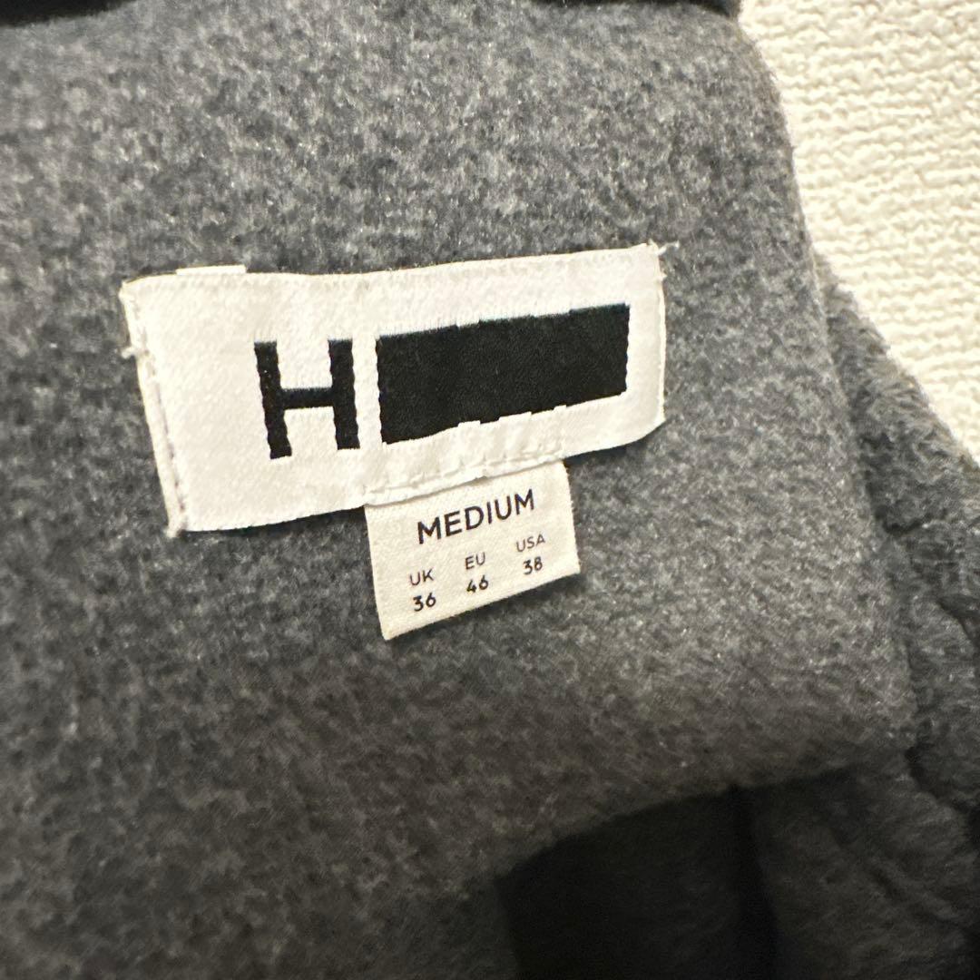 H BEAUTY&YOUTH フリースカーゴパンツ グレー スウェット M