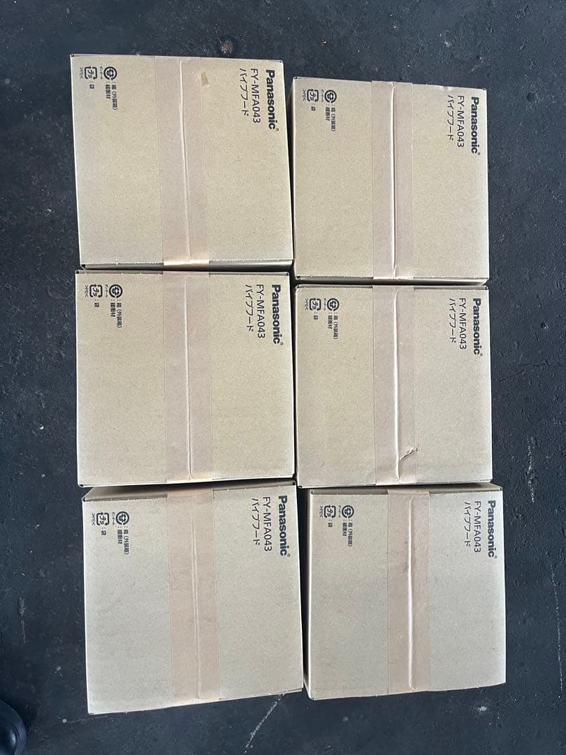 新品未使用　6個まとめ売りPanasonic パイプフード　FY-MFA043