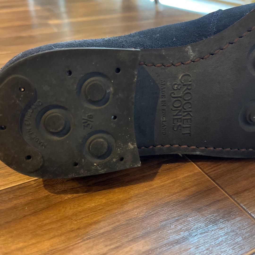 クロケットジョーンズ　ポールスミス　ネイビーチャッカブーツ