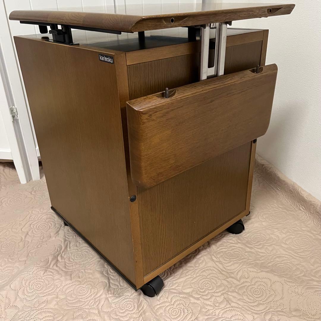 ■専用ページ■カリモク デスクワゴン 袖机 S9079 天然木 サイドテーブル